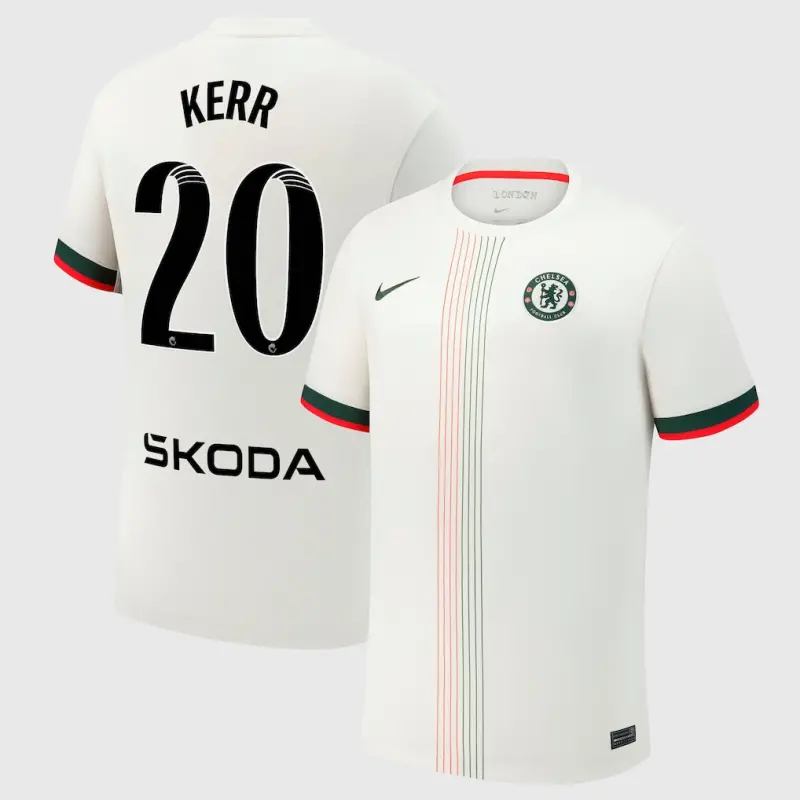 Chelsea Chelsea Chelsea WSL Nike Away Stadium Shirt 2025-26 with Kerr 20 printing Jerseys – Premium Chelsea Gear Jerseys - Premium Chelsea Gear