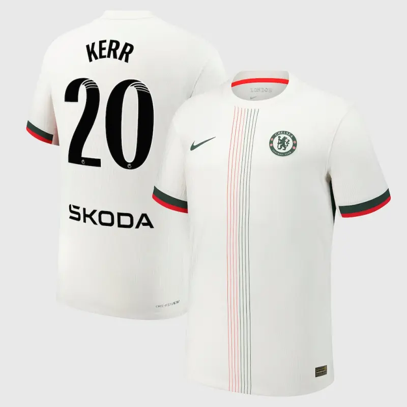 Chelsea Chelsea Chelsea WSL Nike Dri-Fit Adv Away Match Shirt 2025-26 with Kerr 20 printing Jerseys – Premium Chelsea Gear Jerseys - Premium Chelsea Gear