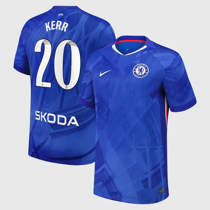 Chelsea Chelsea Chelsea WSL Nike Home Stadium Shirt 2025-26 with Kerr 20 printing Jerseys – Premium Chelsea Gear Jerseys - Premium Chelsea Gear