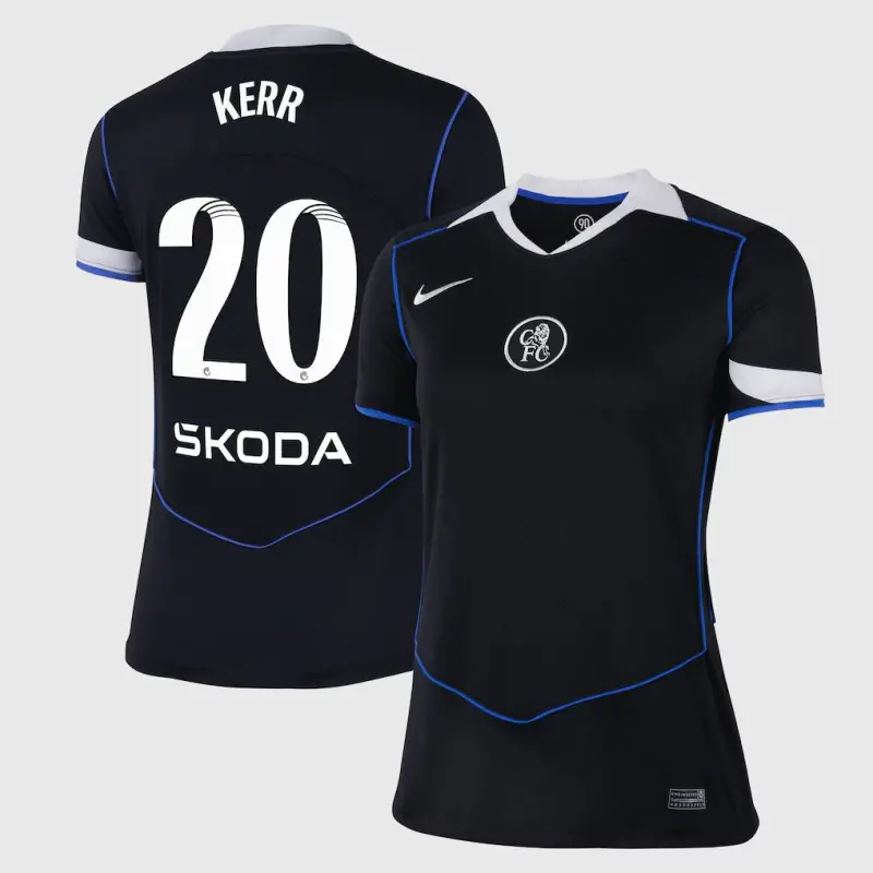 Chelsea Chelsea Chelsea WSL Nike Third Stadium Shirt 2025-26 – Womens with Kerr 20 printing Jerseys – Premium Chelsea Gear Jerseys - Premium Chelsea Gear