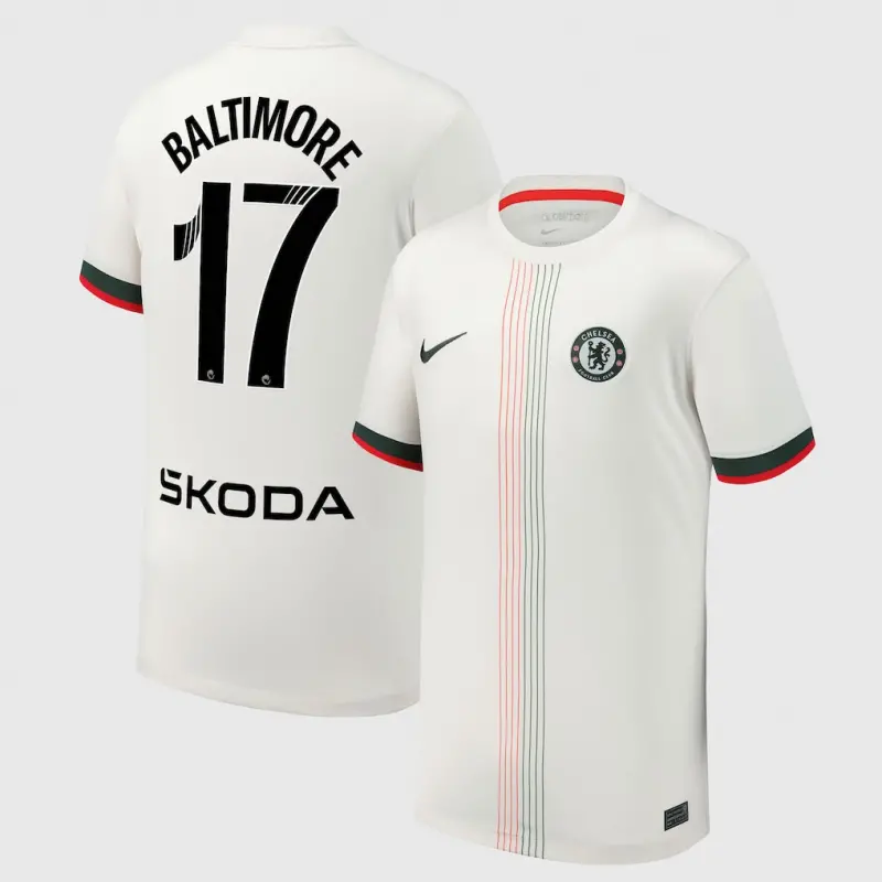 Chelsea Chelsea Chelsea WSL Nike Away Stadium Shirt 2025-26 – Youth with Baltimore 17 printing Jerseys – Premium Chelsea Gear Jerseys - Premium Chelsea Gear
