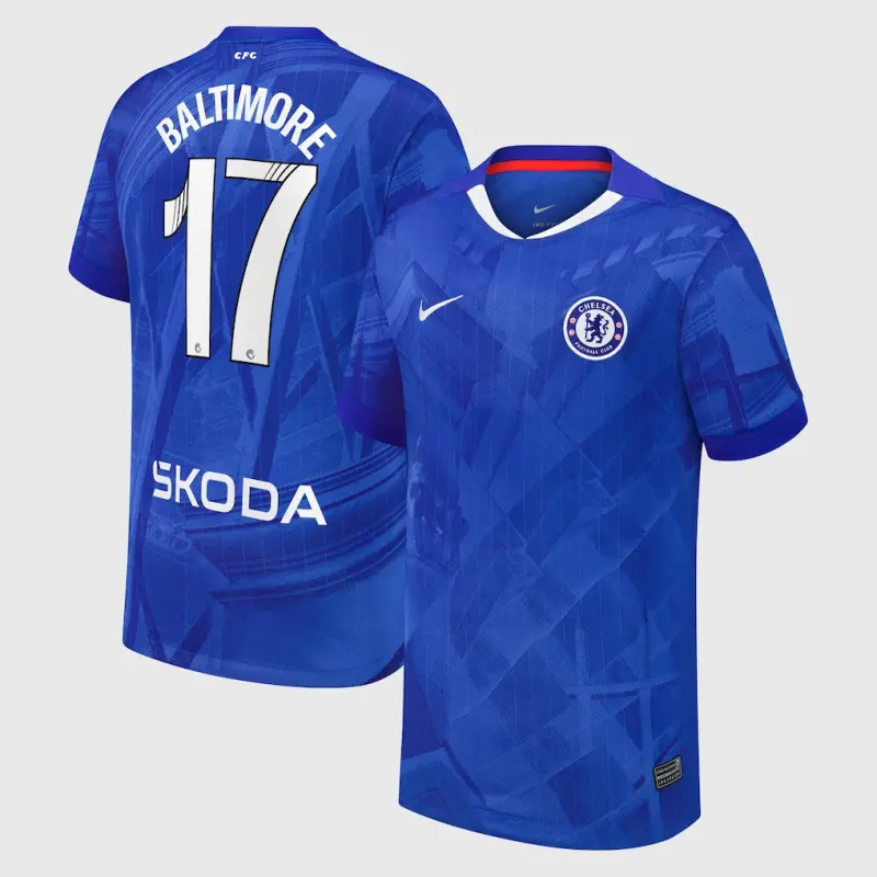 Chelsea Chelsea Chelsea WSL Nike Home Stadium Shirt 2025-26 – Youth with Baltimore 17 printing Jerseys – Premium Chelsea Gear Jerseys - Premium Chelsea Gear