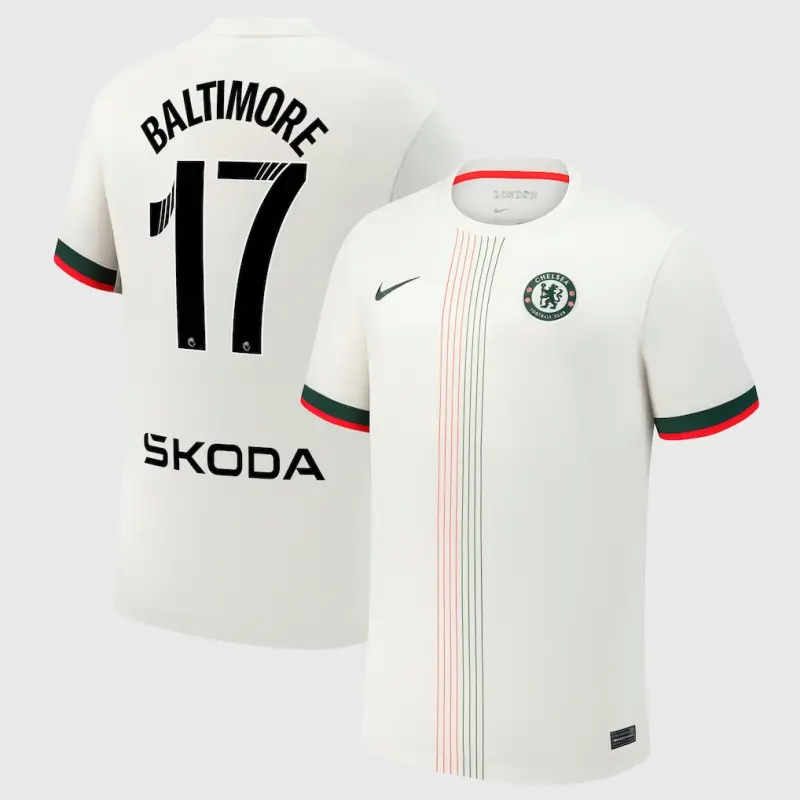 Chelsea Chelsea Chelsea WSL Nike Away Stadium Shirt 2025-26 with Baltimore 17 printing Jerseys – Premium Chelsea Gear Jerseys - Premium Chelsea Gear