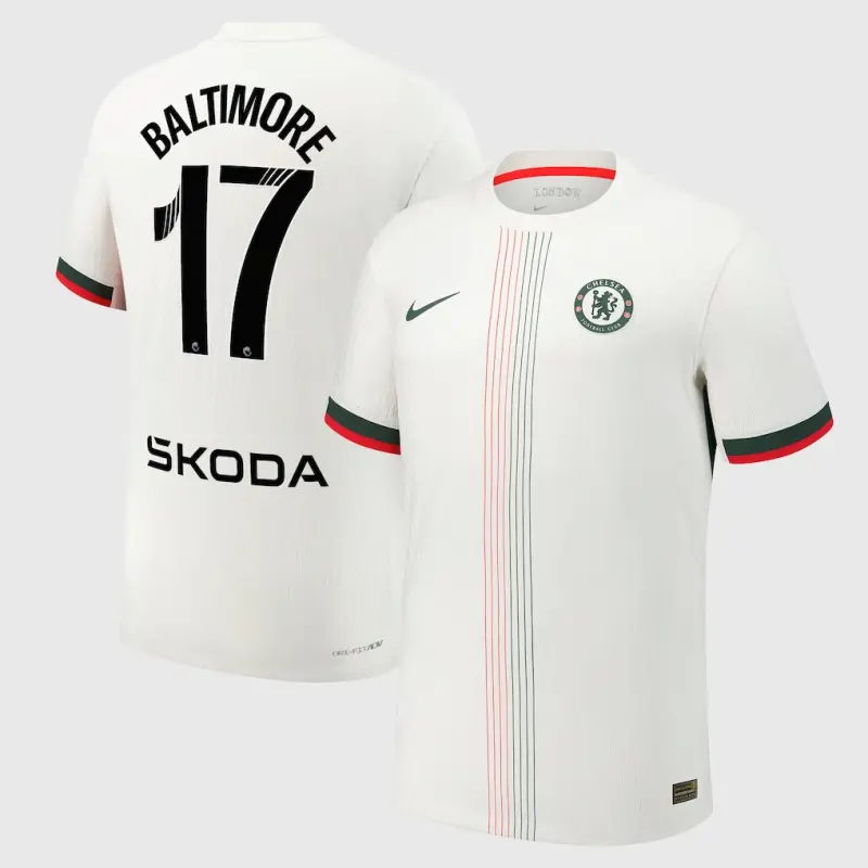 Chelsea Chelsea Chelsea WSL Nike Dri-Fit Adv Away Match Shirt 2025-26 with Baltimore 17 printing Jerseys – Premium Chelsea Gear Jerseys - Premium Chelsea Gear