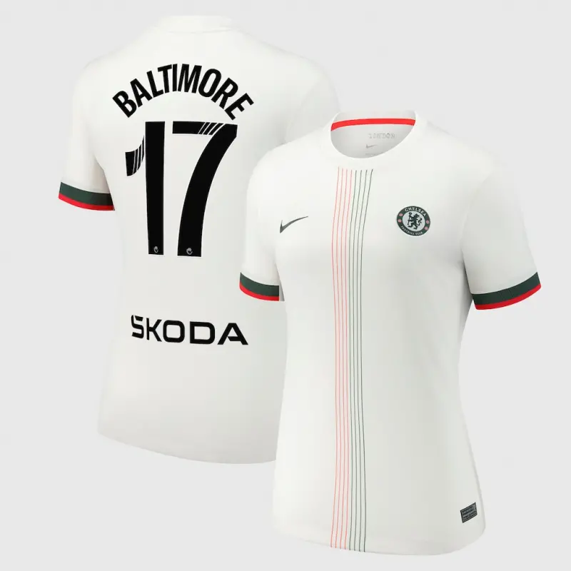 Chelsea Chelsea Chelsea WSL Nike Away Stadium Shirt 2025-26 – Womens with Baltimore 17 printing Jerseys – Premium Chelsea Gear Jerseys - Premium Chelsea Gear