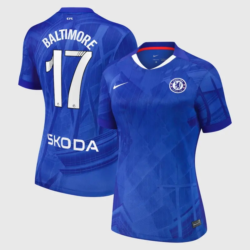 Chelsea Chelsea Chelsea WSL Nike Home Stadium Shirt 2025-26 – Womens with Baltimore 17 printing Jerseys – Premium Chelsea Gear Jerseys - Premium Chelsea Gear