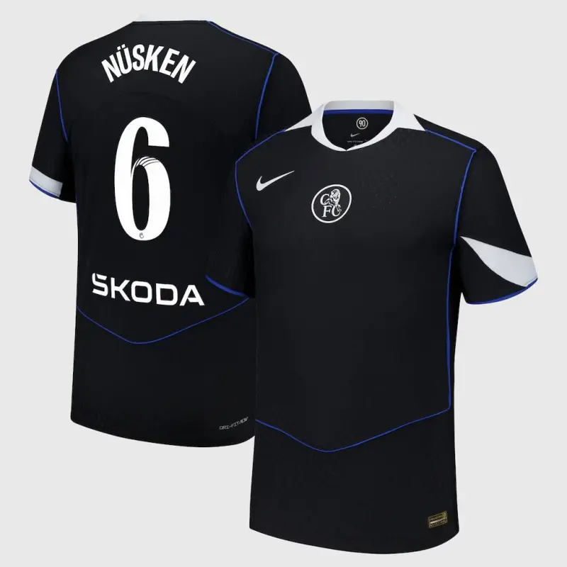 Chelsea Chelsea Chelsea WSL Nike Dri Fit Adv Third Match Shirt 2025-26 with Nüsken 6 printing Jerseys – Premium Chelsea Gear Jerseys - Premium Chelsea Gear
