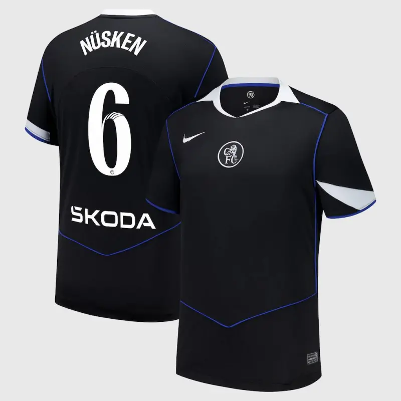 Chelsea Chelsea Chelsea WSL Nike Third Stadium Shirt 2025-26 with Nüsken 6 printing Jerseys – Premium Chelsea Gear Jerseys - Premium Chelsea Gear