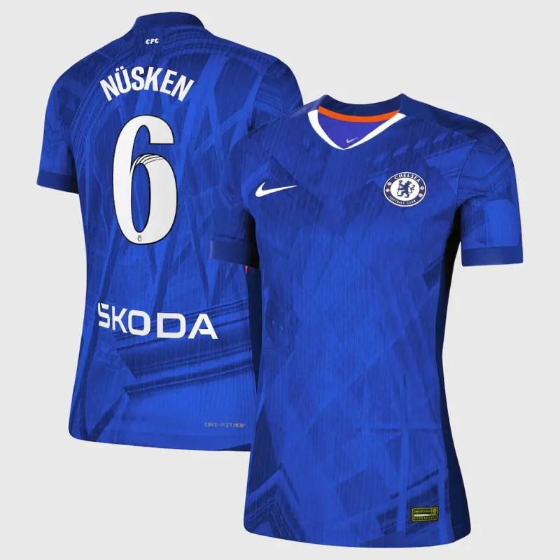 Chelsea Chelsea Chelsea WSL Nike Dri-FIT ADV Home Match Shirt 2025-26 – Womens with Nüsken 6 printing Jerseys – Premium Chelsea Gear Jerseys - Premium Chelsea Gear