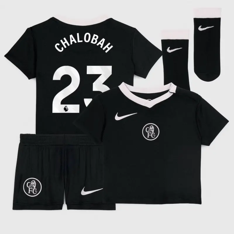 Chelsea Chelsea Nike Third Stadium Kit 2025-26 – Infants with Chalobah 23 printing Jerseys - Premium Chelsea Gear