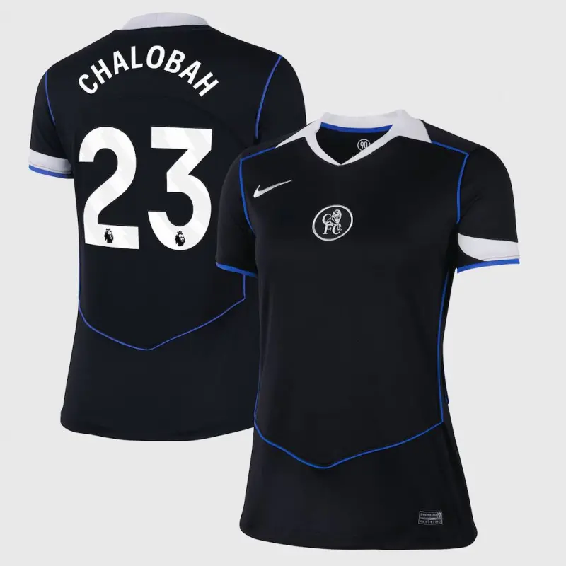 Chelsea Nike Third Stadium Shirt 2025-26 - Womens with Chalobah 23 printing