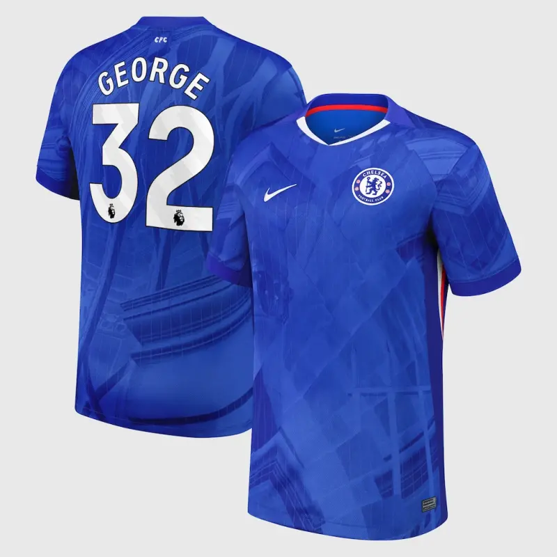 Chelsea Chelsea Nike Home Stadium Shirt 2025-26 with George 32 printing Jerseys - Premium Chelsea Gear