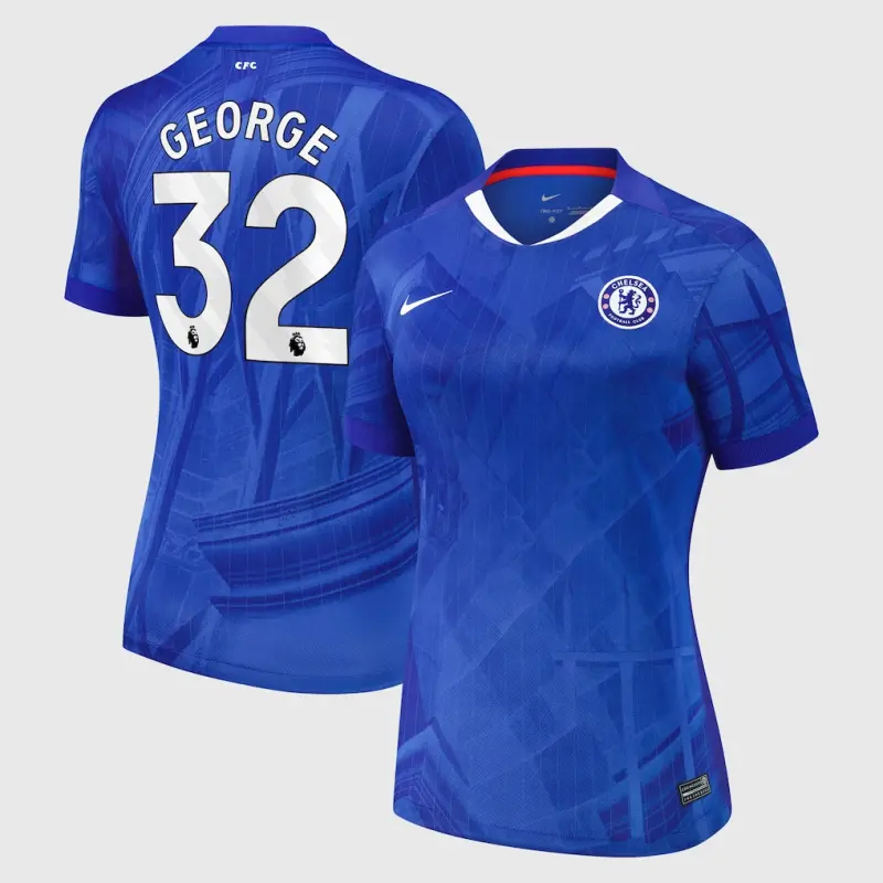 Chelsea Chelsea Nike Home Stadium Shirt 2025-26 – Womens with George 32 printing Jerseys - Premium Chelsea Gear