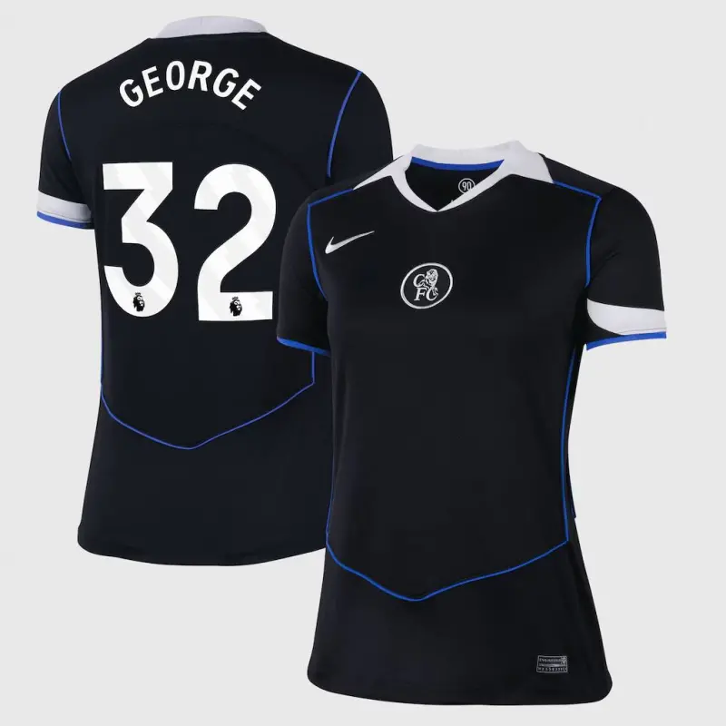 Chelsea Chelsea Nike Third Stadium Shirt 2025-26 – Womens with George 32 printing Jerseys - Premium Chelsea Gear