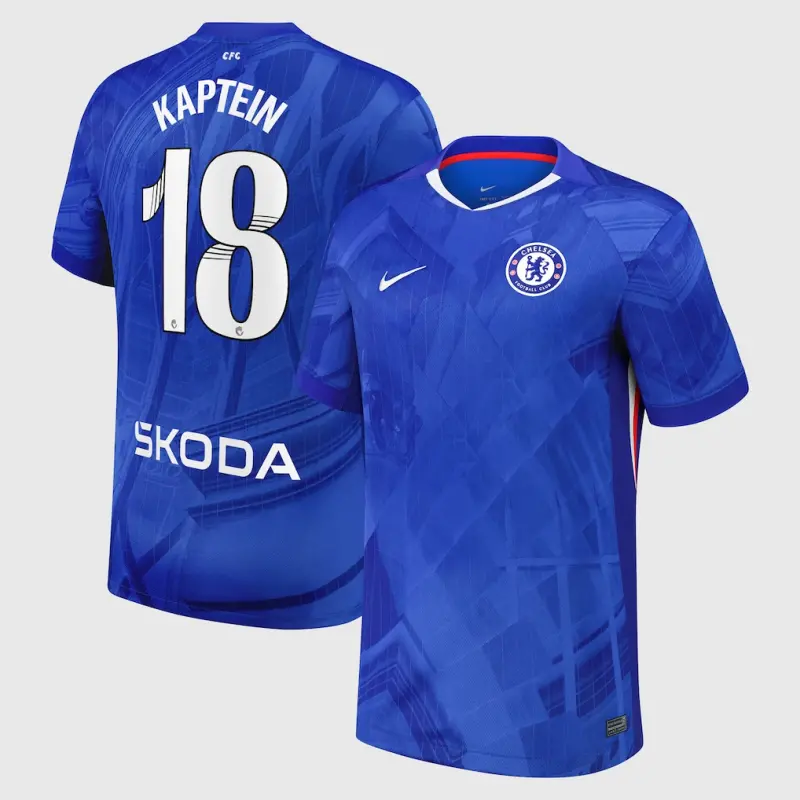 Chelsea Chelsea Chelsea WSL Nike Home Stadium Shirt 2025-26 with Kaptein 18 printing Jerseys – Premium Chelsea Gear Jerseys - Premium Chelsea Gear