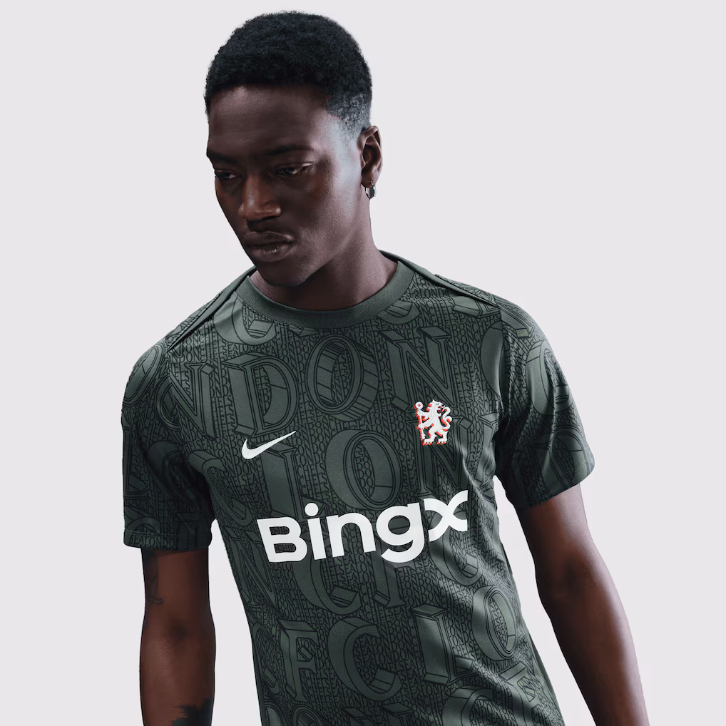 Chelsea Chelsea Nike Pre Match Top – Green Jerseys - Premium Chelsea Gear