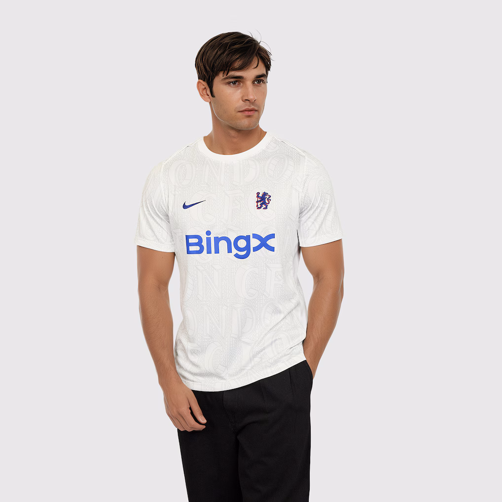 Chelsea Chelsea Nike Pre Match Top – White Jerseys - Premium Chelsea Gear
