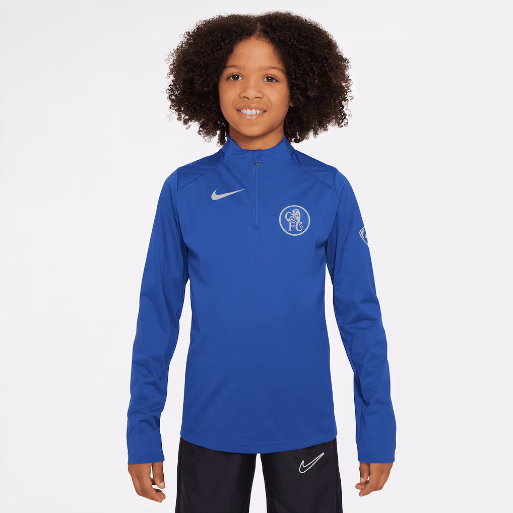 Chelsea Chelsea Nike Storm-Fit Training Drill Top – Blue – Kids Jerseys - Premium Chelsea Gear