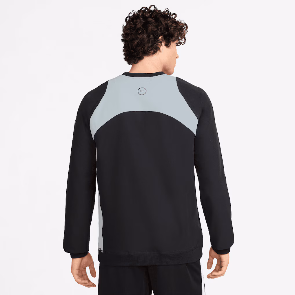 Chelsea Chelsea Nike T90 Crew Sweat – Black Jerseys - Premium Chelsea Gear