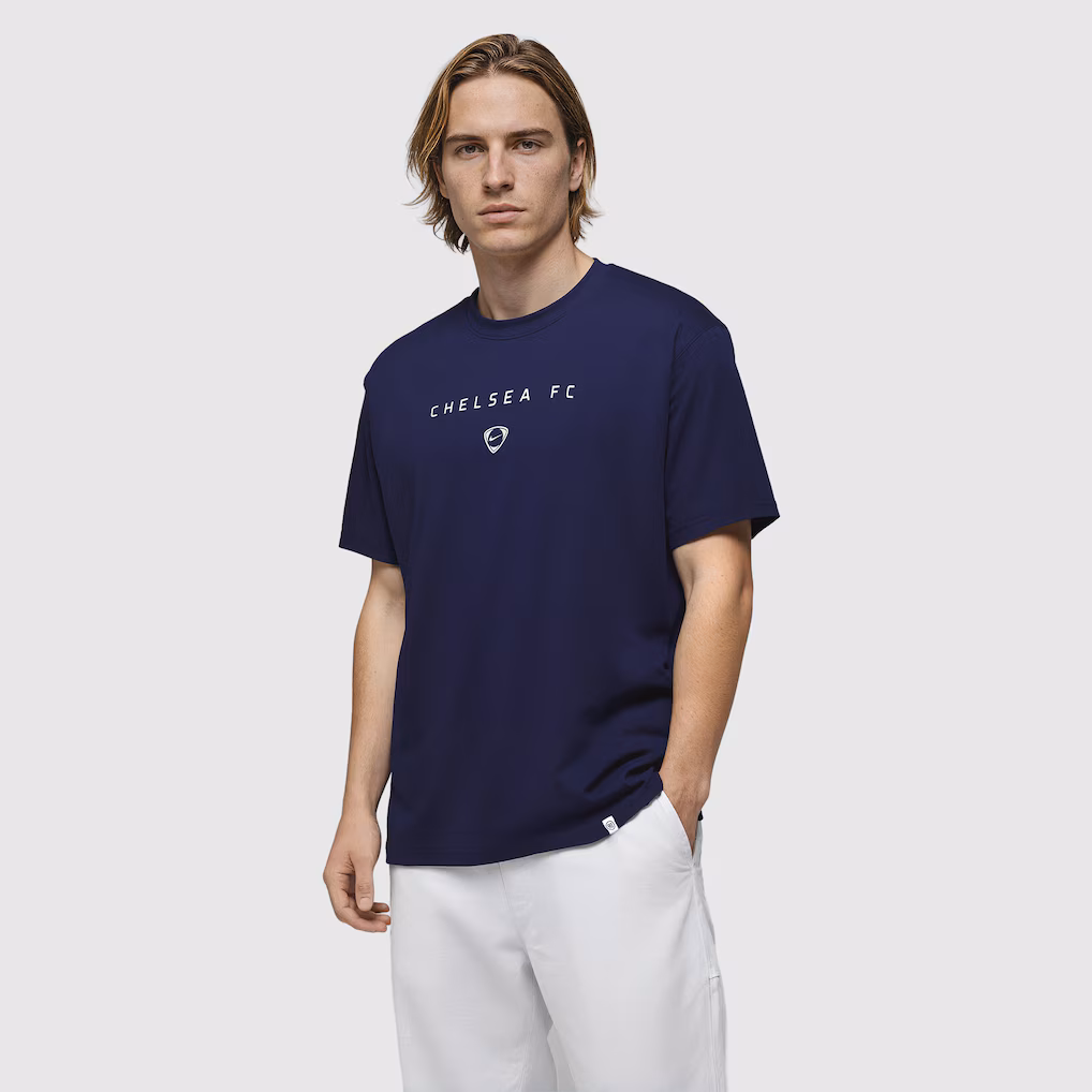 Chelsea Chelsea Nike T90 Wordmark T-Shirt – Obsidian Jerseys - Premium Chelsea Gear